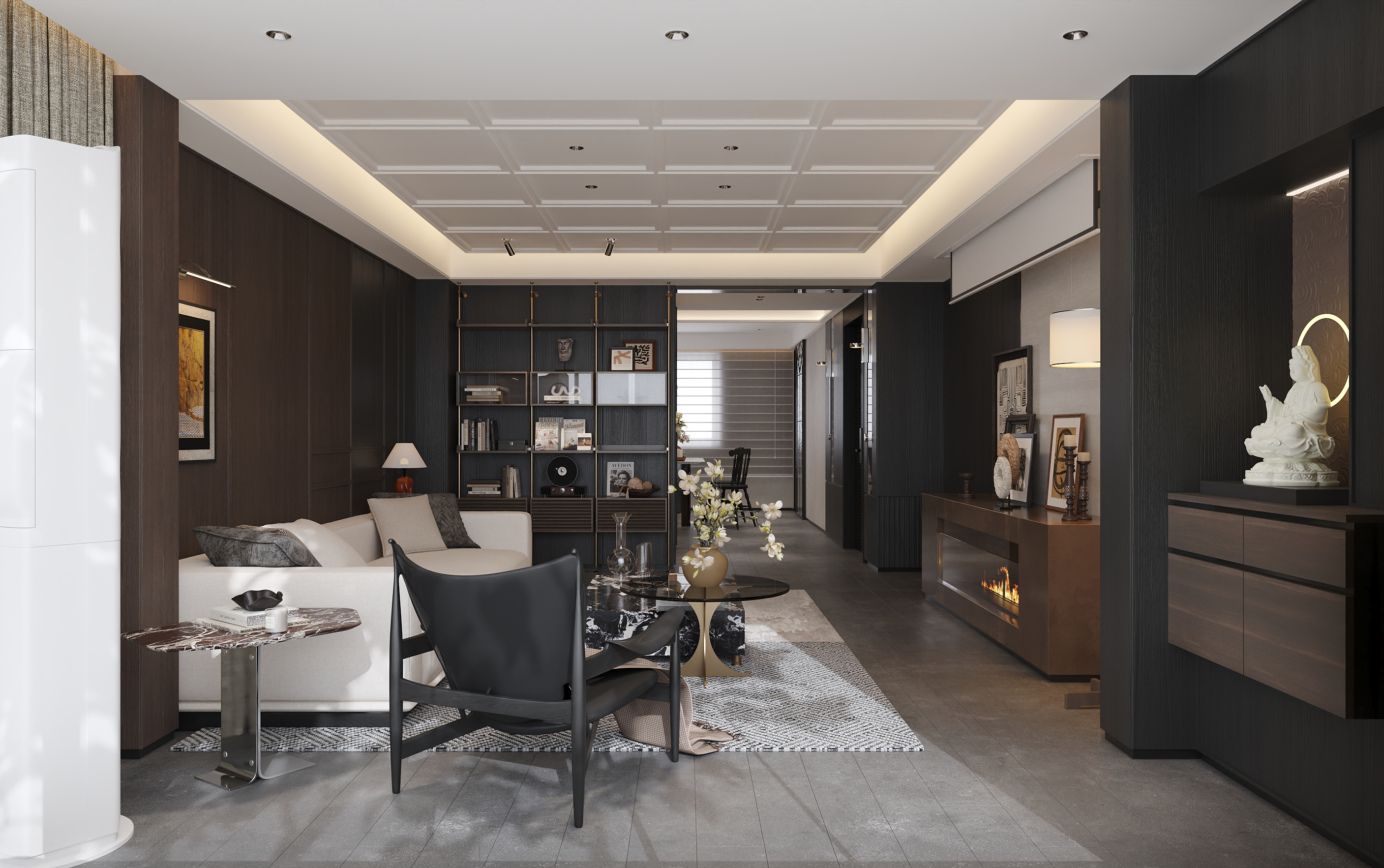 沈阳  悦景新世界146㎡  复古老钱风效果表现-5