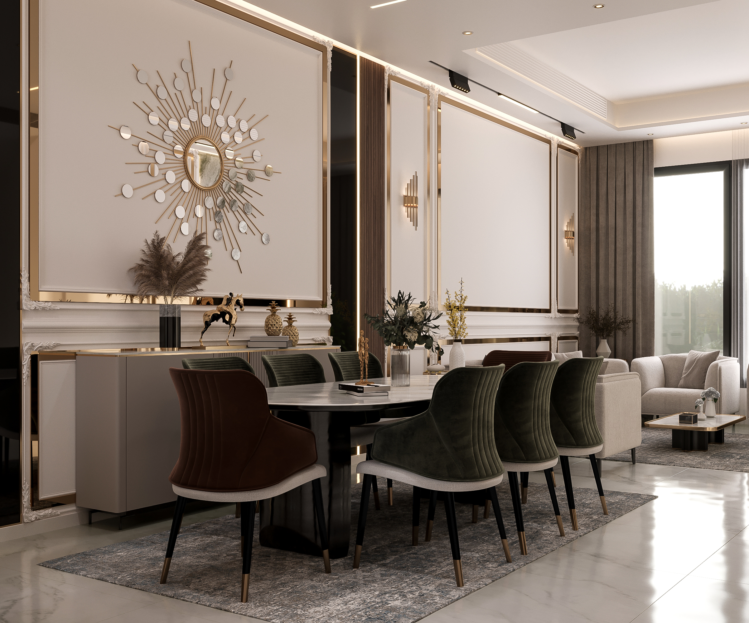 新古典主义别墅接待处丨沙特阿拉伯-5