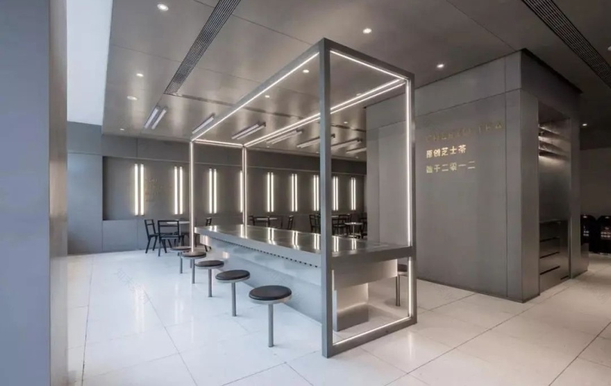 喜茶店铺灯光设计丨梅兰室内设计-54