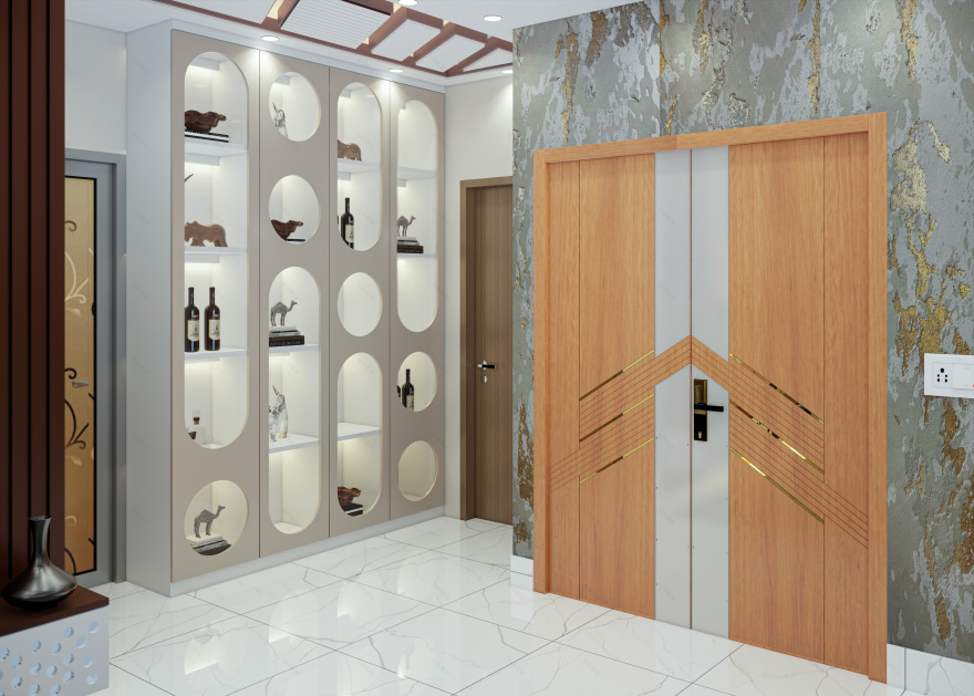 Living,Daining & kitchen室内设计项目丨Jr.Architect MD.Faruk-9