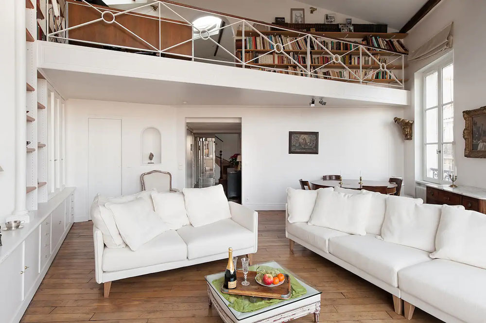 迷人的白色阁楼可俯瞰巴黎的圣心大教堂-9