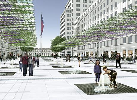 智利圣地亚哥市民广场重建-24