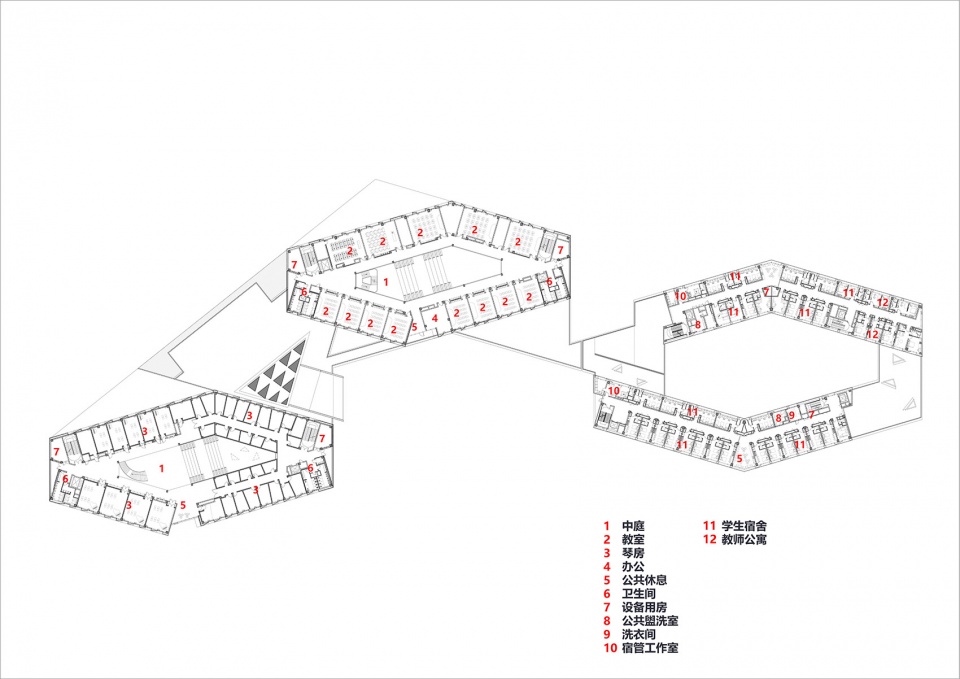 音乐几何之美 · 青岛耶胡迪梅纽因学校建筑设计丨中国青岛丨同济大学建筑设计研究院-123