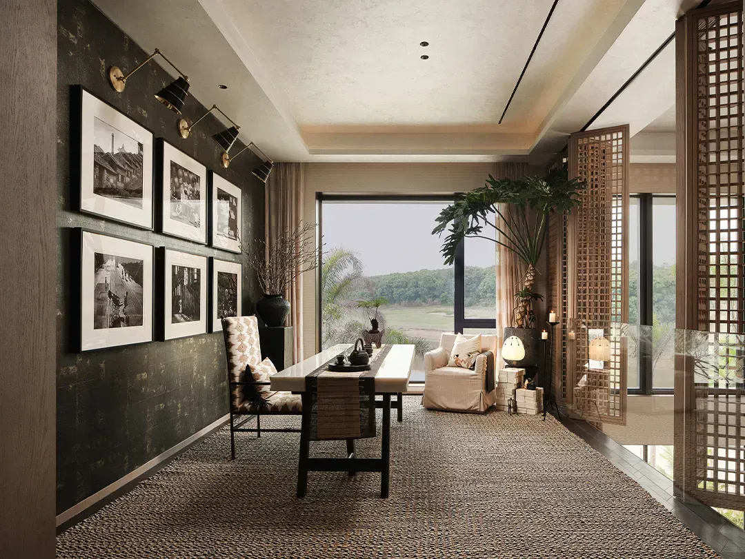 378㎡临湖别墅，这才是东方美学的天花板！-43