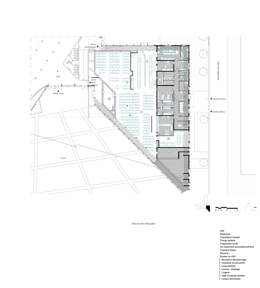 Van Gogh 高中食堂设计改造丨法国丨Ateliers OS architectes-52