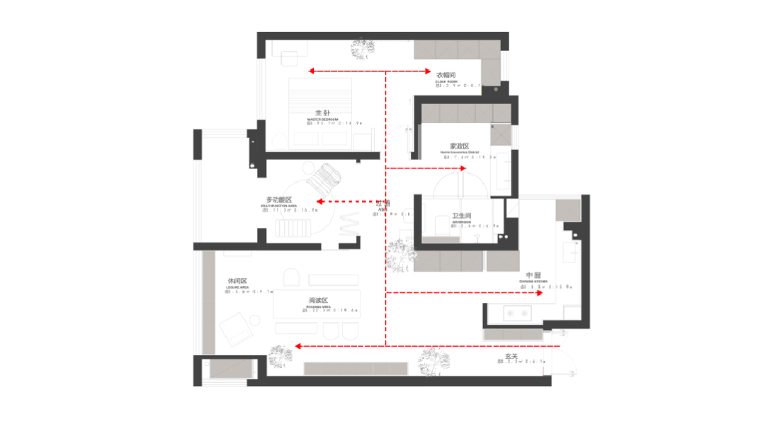 原始粗狂的混凝土裸顶遇上紧凑小三房,这酷酷的松弛感真让人着迷丨中国长沙丨東乙建设-107