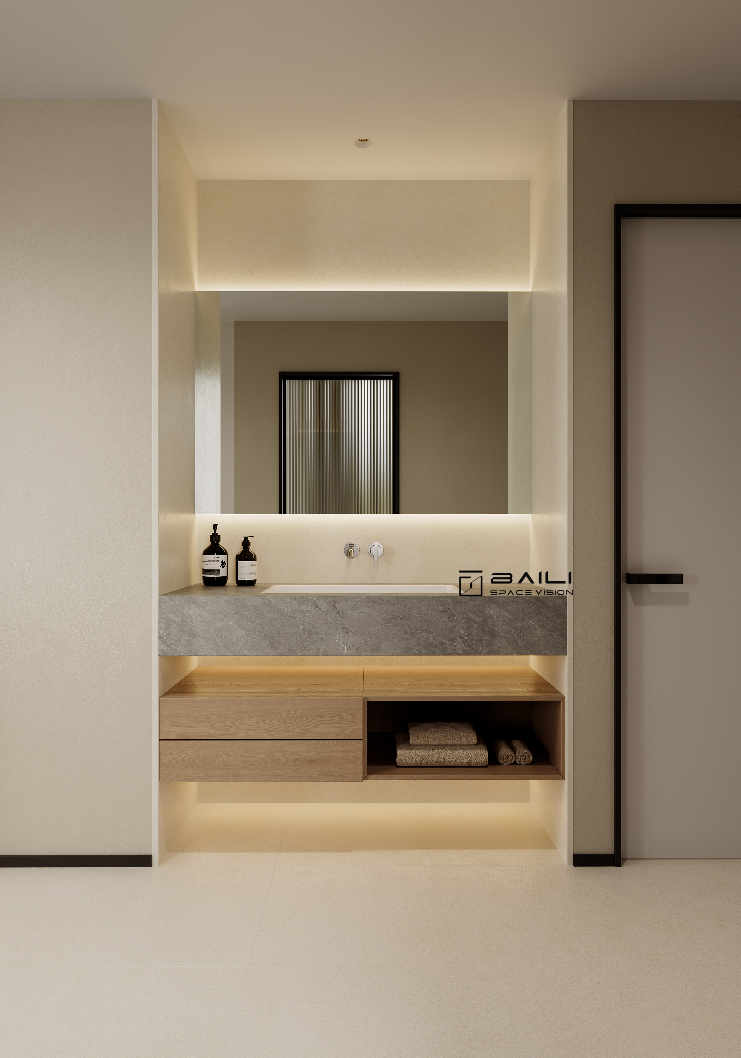 奶油风别墅全屋-22