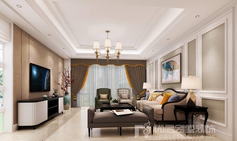 天津尚层装饰-- 星河时代 260 平米混搭风格别墅设计案例-0