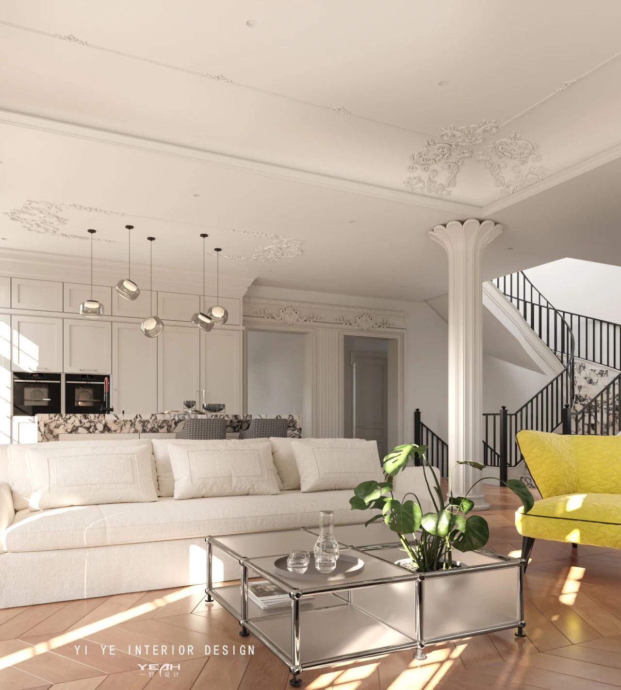 银丽高尔夫 550m² 法式丨一野设计-6