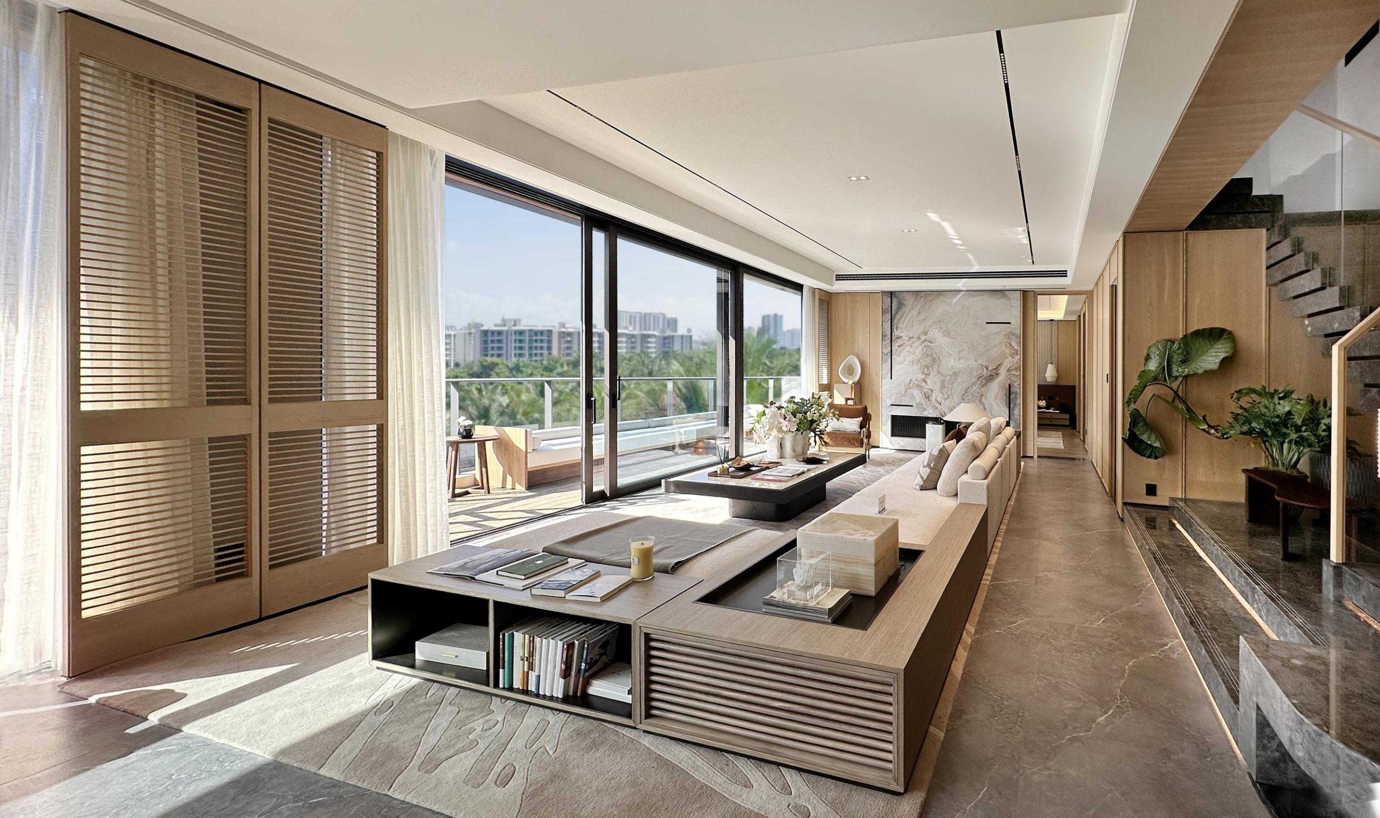 安缦度假风叠拼住宅软装设计-6