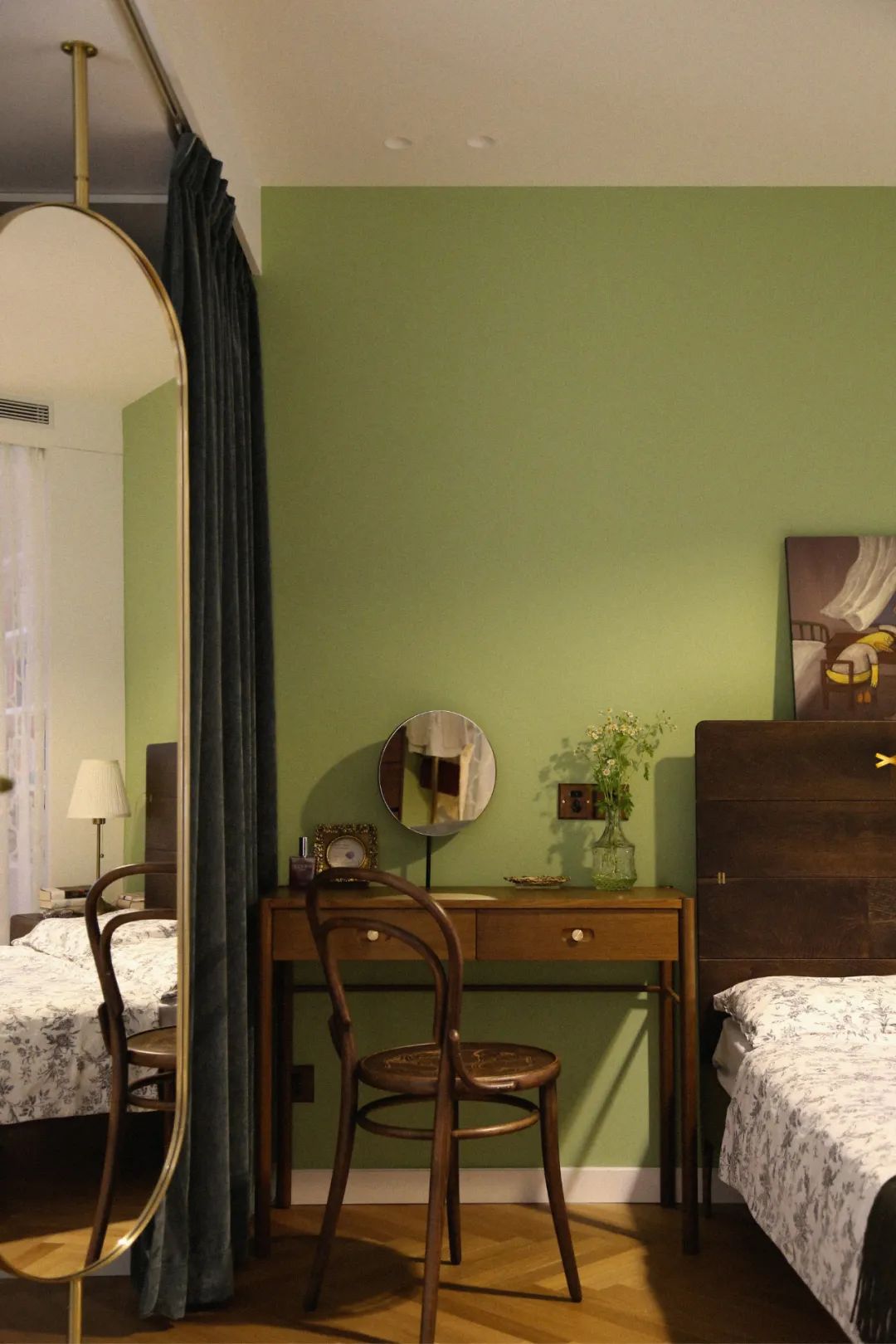 绿意复古，108㎡二手房变身温馨美宅-84