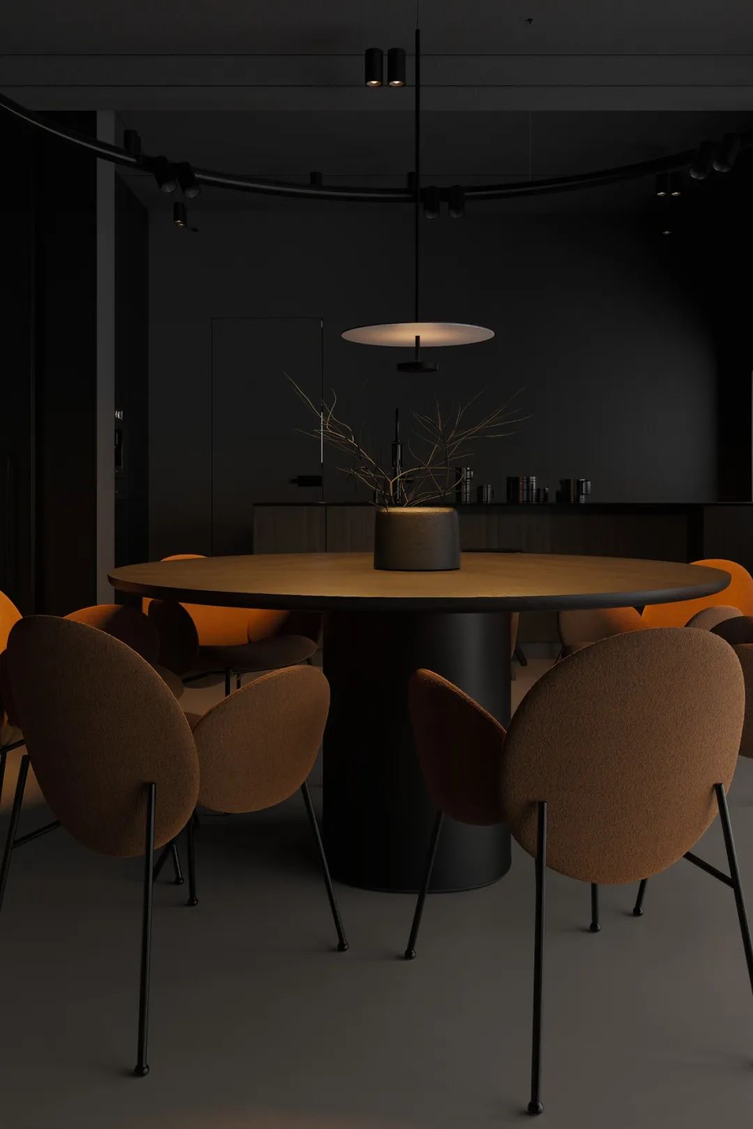 高级黑,极简空间的艺术魅力丨Igor Sirotov-7