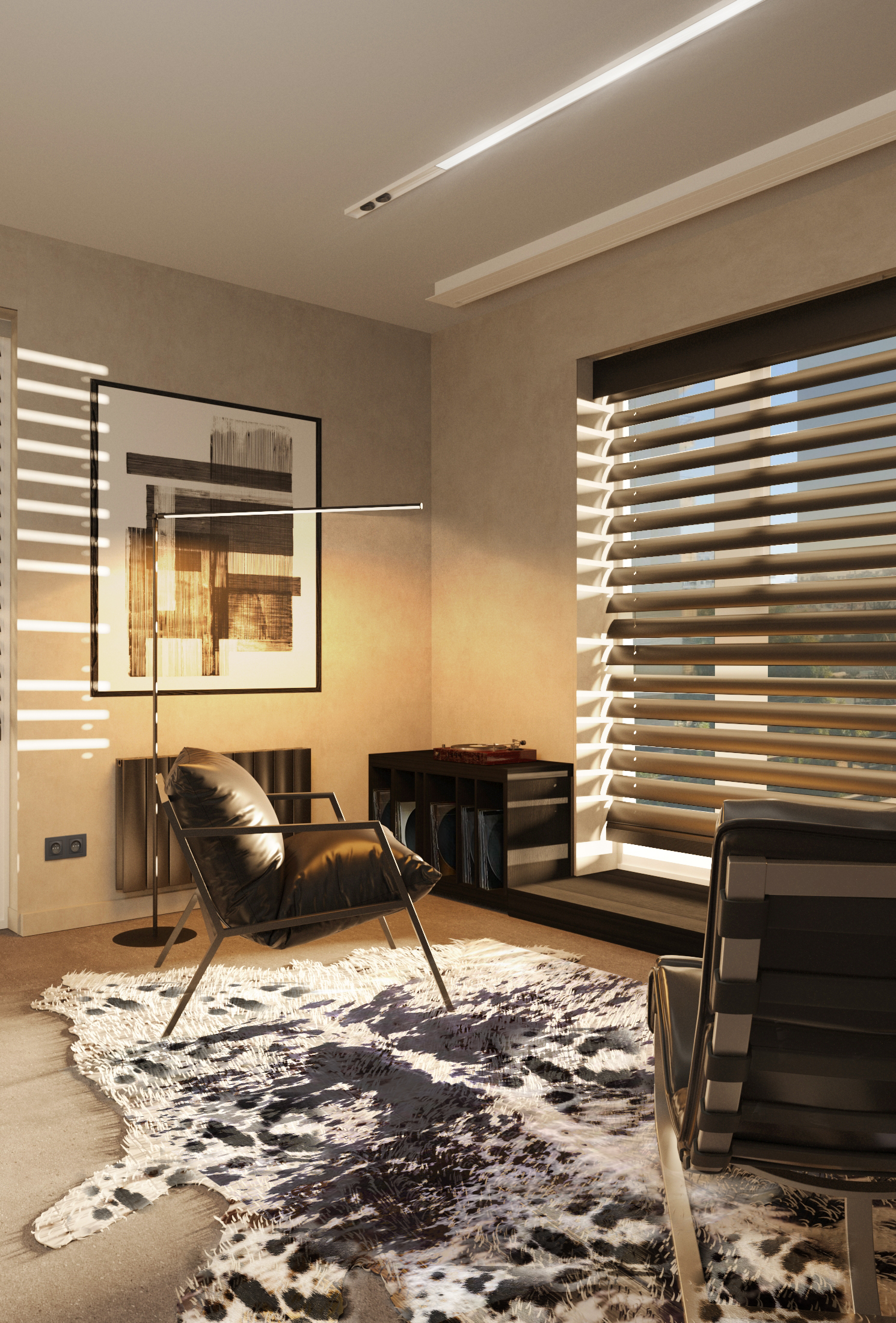 Interior design of apartment for a men-0