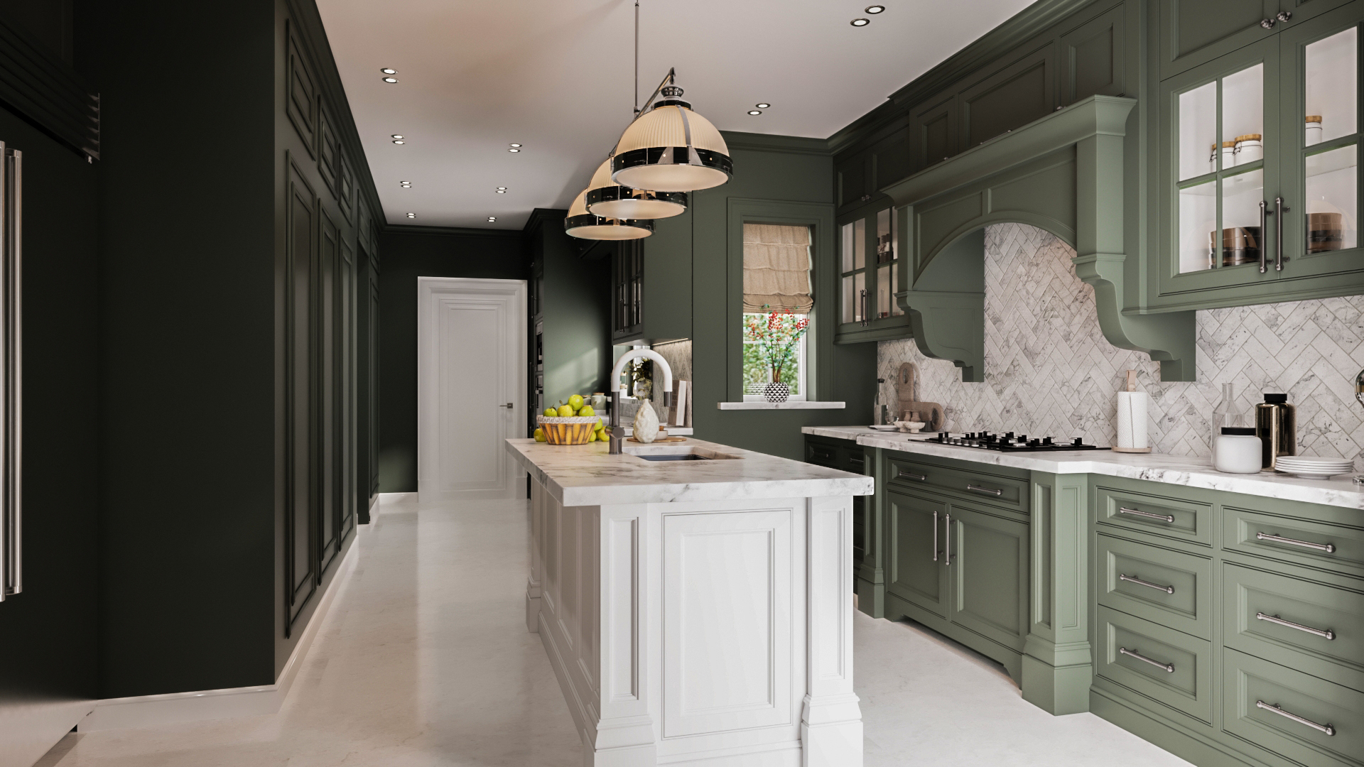 绿色美式风格厨房丨Scale-8