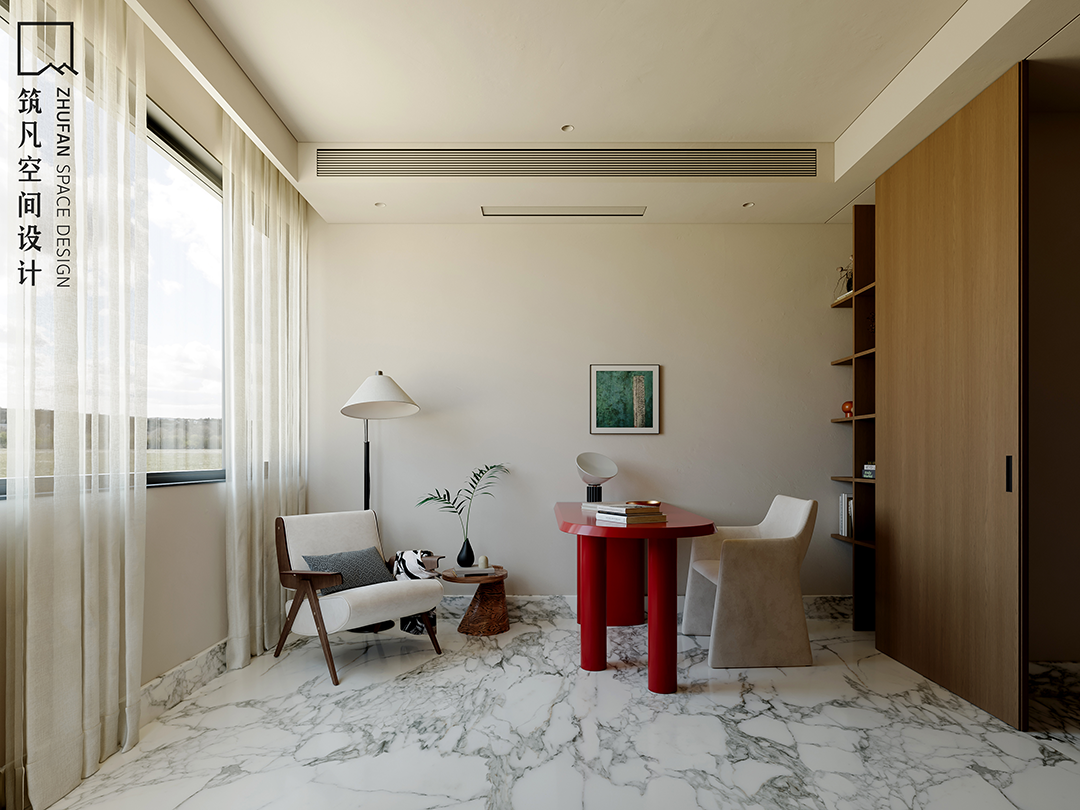 首发|筑凡设计沉稳克制精致空间里的四季浪漫-71