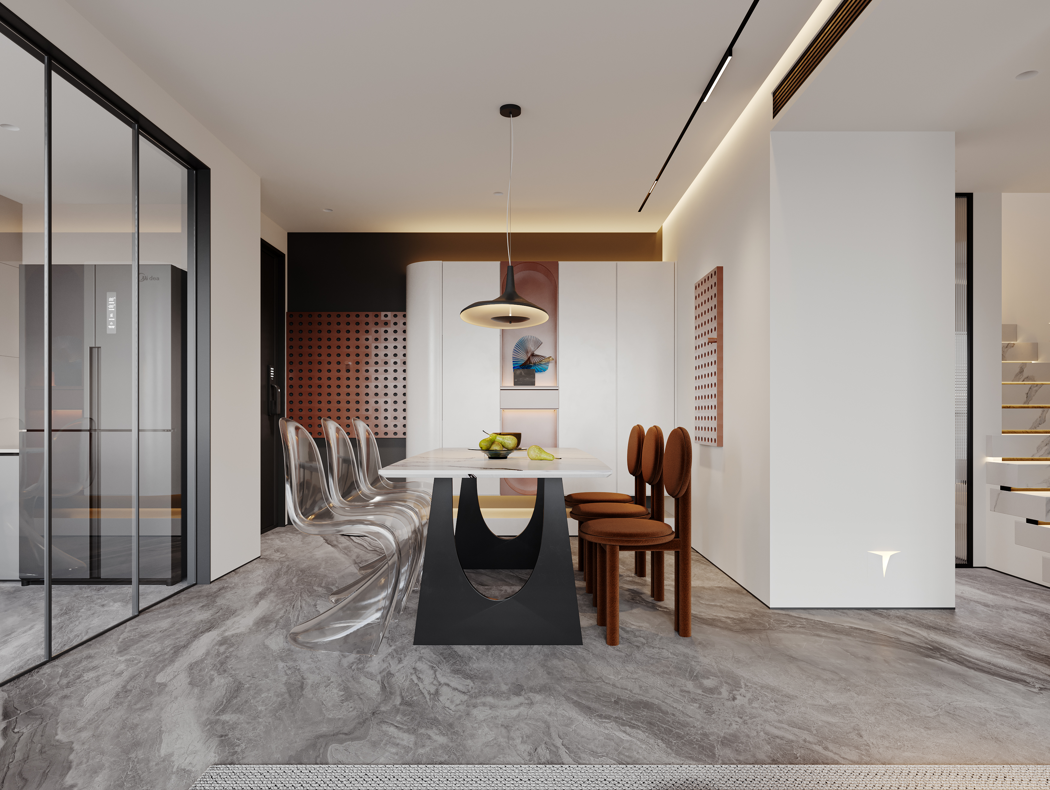 现代极简客厅卧室设计-4