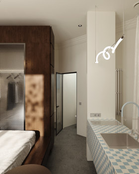 17平方米的爱彼迎公寓丨乌克兰利沃夫丨ST8 design studio