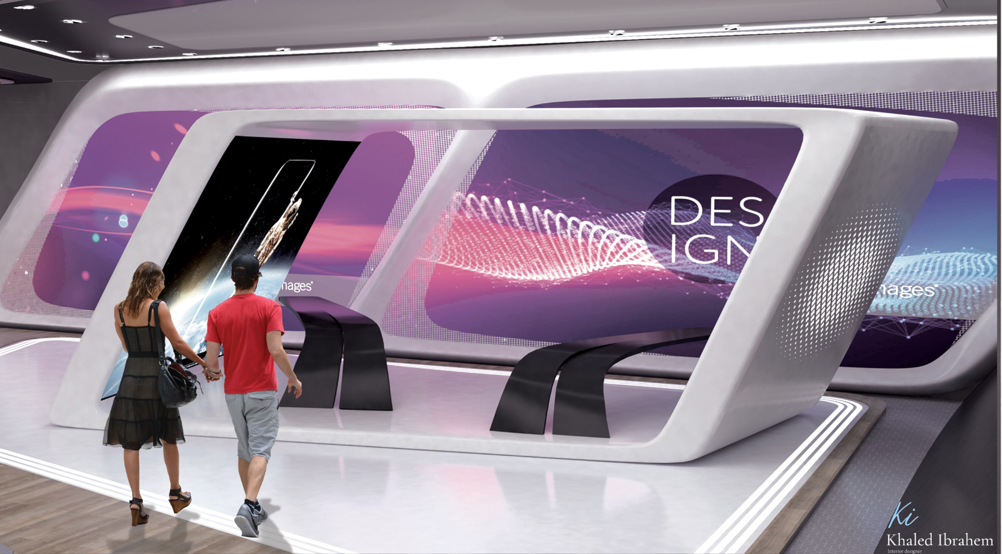 三星展览展台设计丨KHALED IBRAHEIM-9