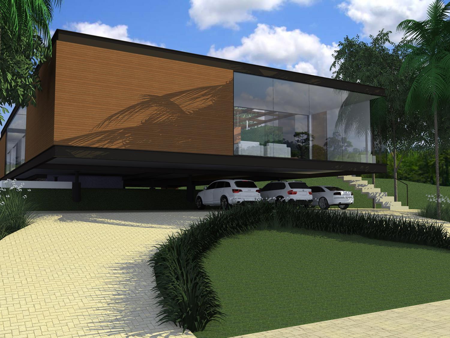 悬浮之居 · 钢木交织的生态住宅-3