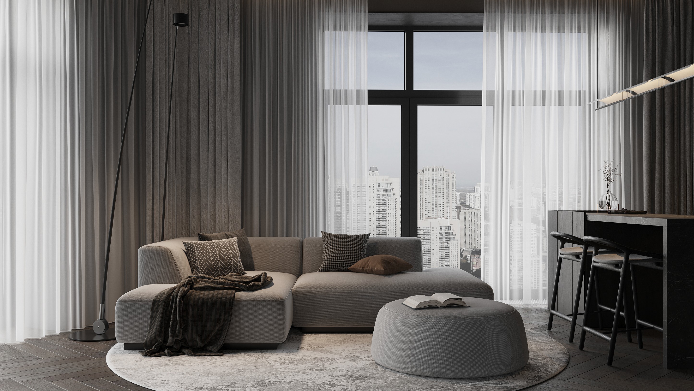 深色现代高级感空间  低调高级！-0