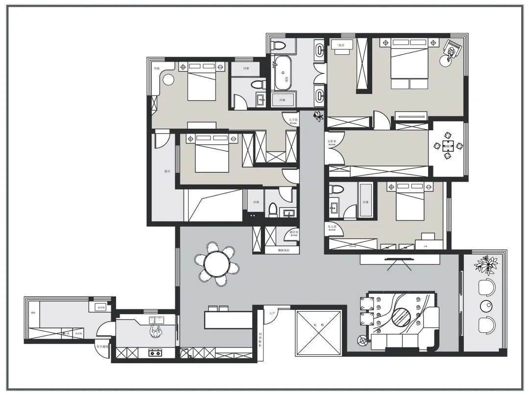 南京仁恒江湾城私宅设计丨中国南京丨星艺装饰-46