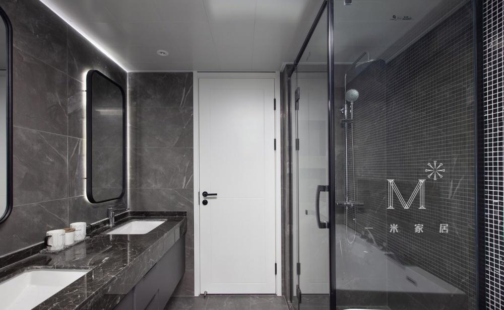 平层丨【一米家居】纯净苍穹，简而纯粹の家-25