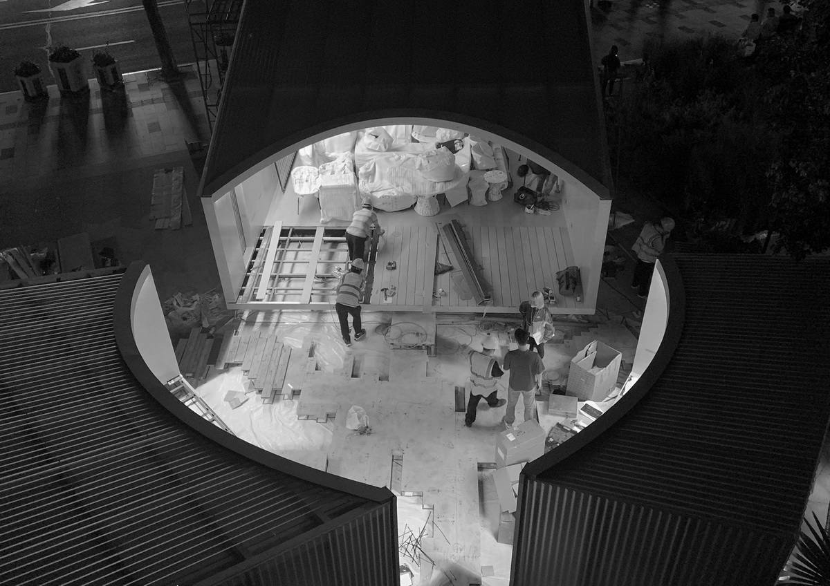 间园 · 闹市中的空间装置丨中国上海丨间筑设计-55