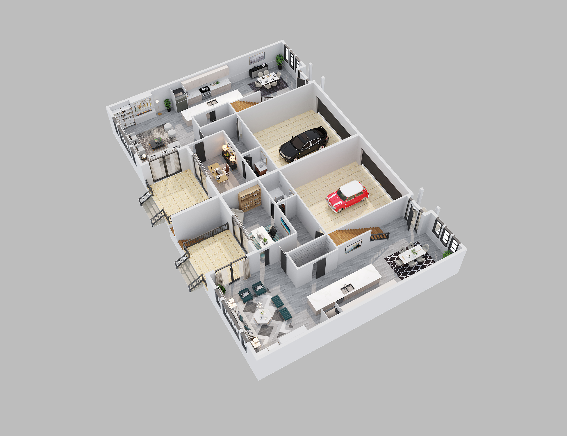 三维楼层平面图-35