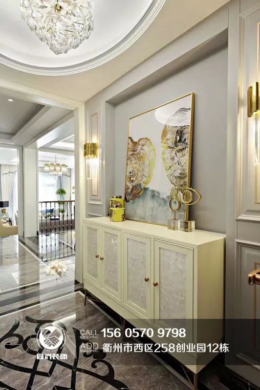 同济大宅全案设计中心美式轻奢排屋案例解读-12