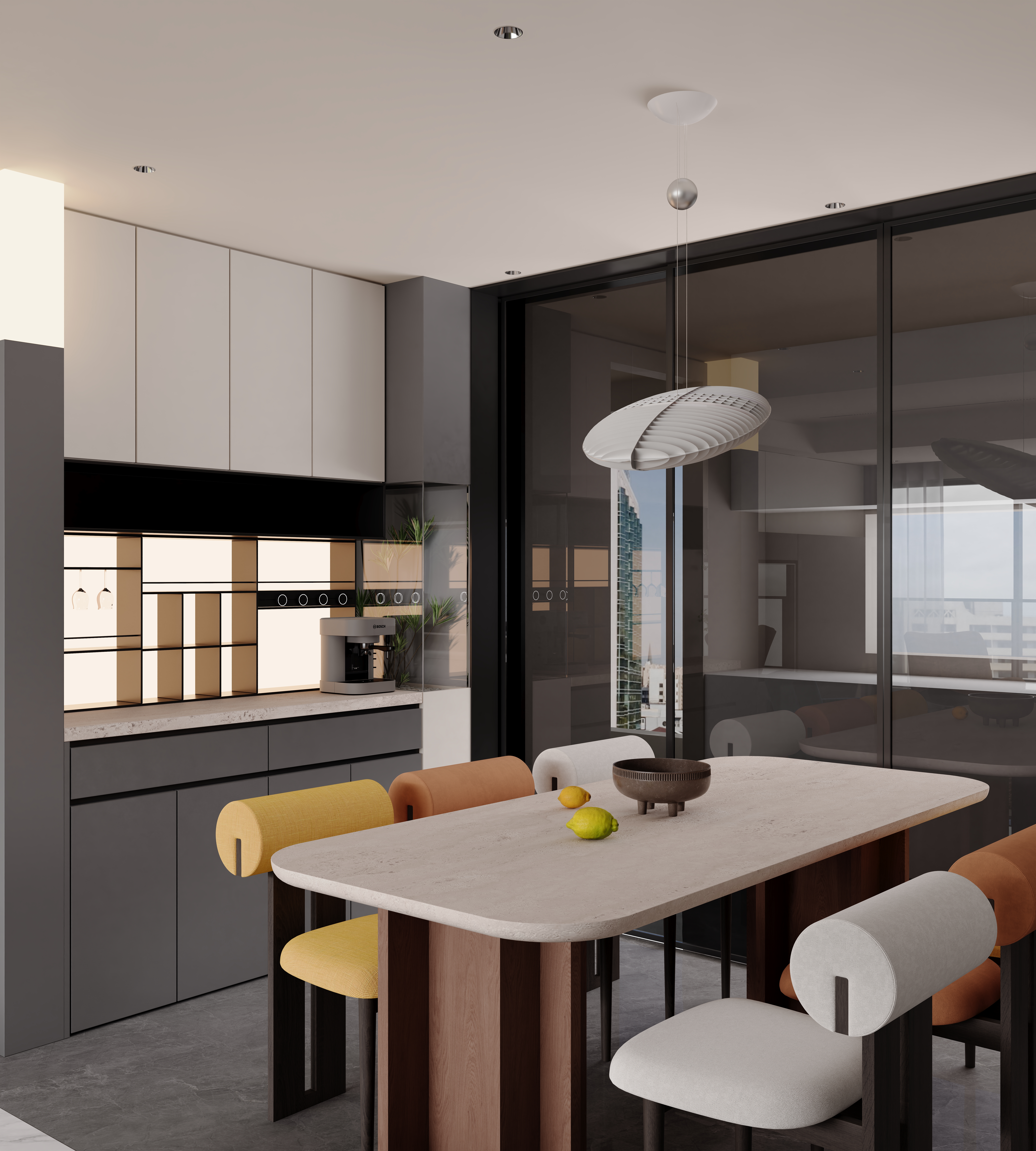 新作 意式轻奢客餐厅 精装房改造-13