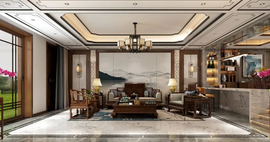 新中式别墅设计,武登高打造 460㎡优雅奢华空间-32