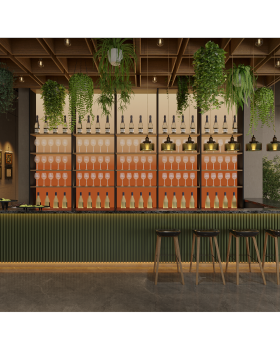 餐厅 （新中式跟工业风）混合