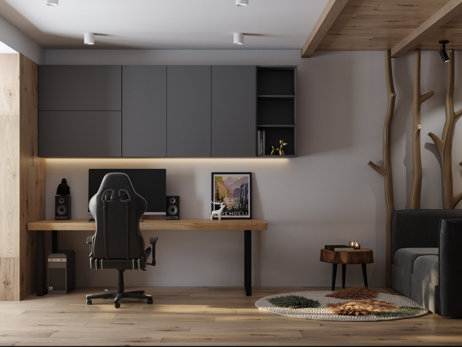 现代原木风公寓设计-9