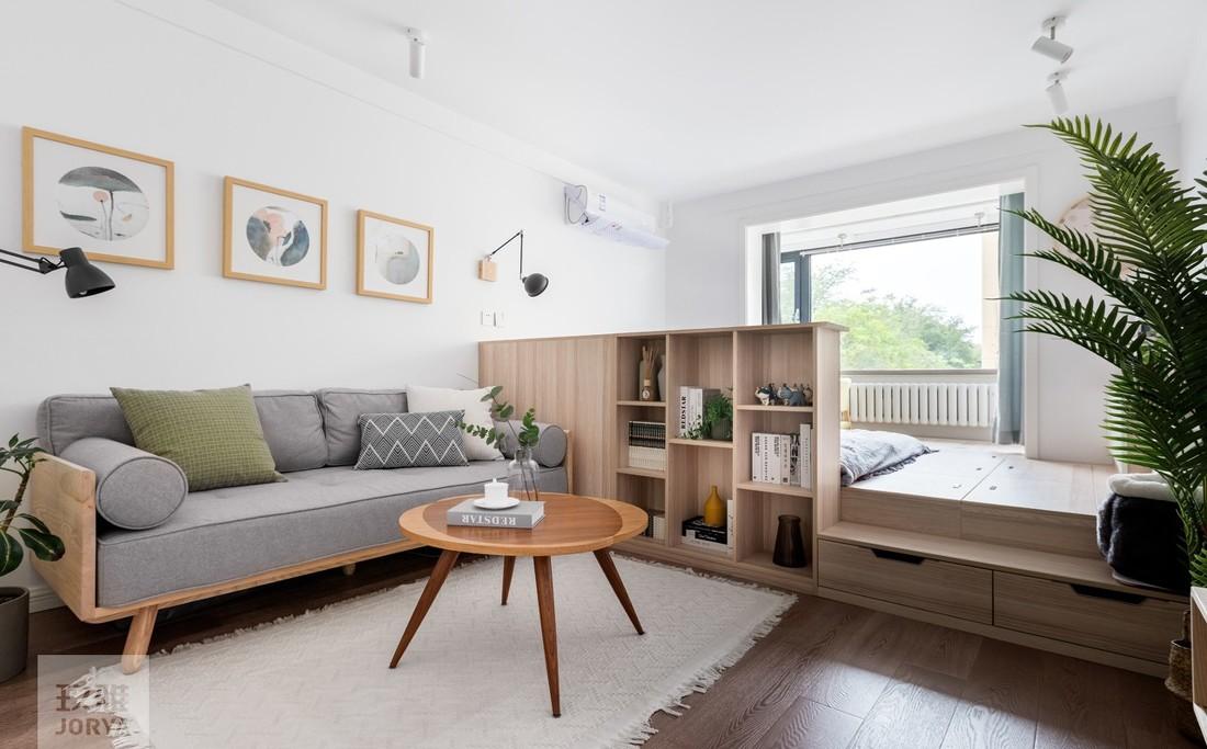 北京 60 平长条老房翻新，打造南北通透日式小家-39