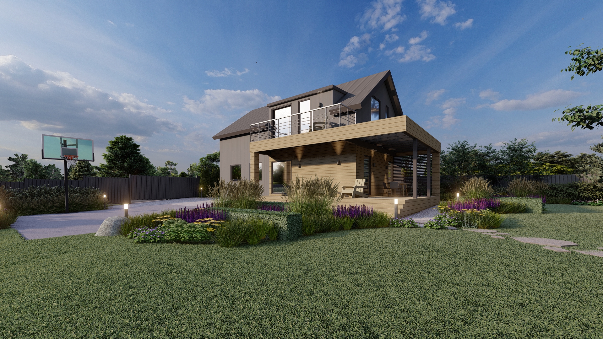 Oka河畔夏季别墅景观美化项目-12