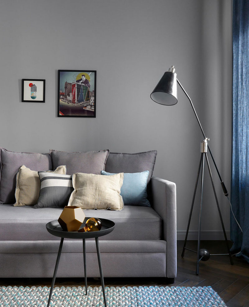 莫斯科120㎡幽雅的深色调公寓-14