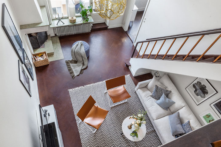 斯德哥尔摩温馨双层公寓-1