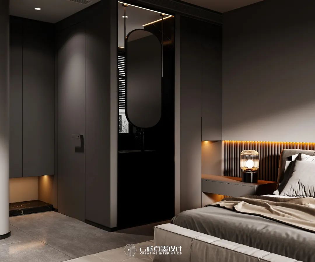 现代风格四居室,沉稳色调与光影艺术的完美融合-50