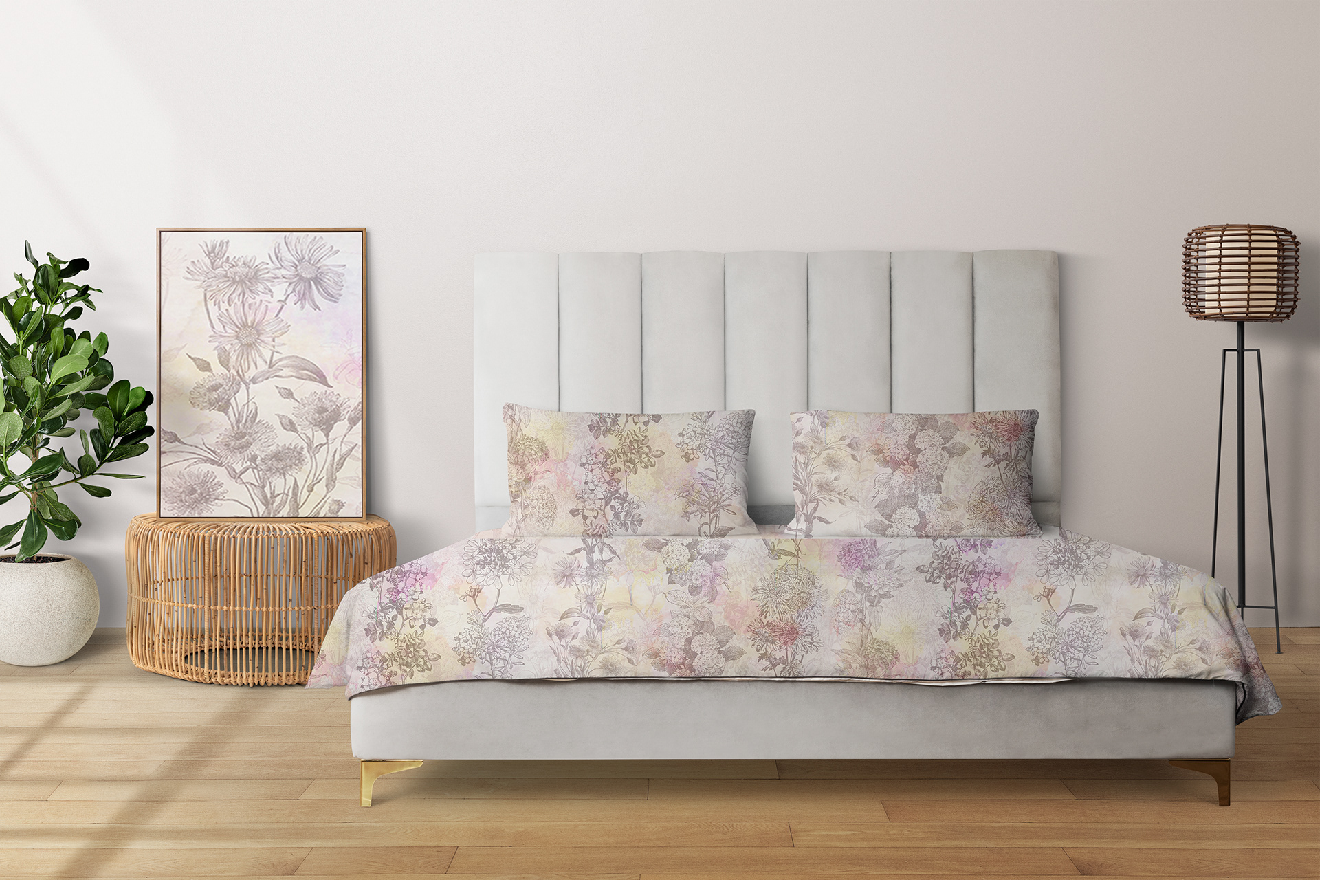 Watercolor and pencil. Wallpaper and textile print-7