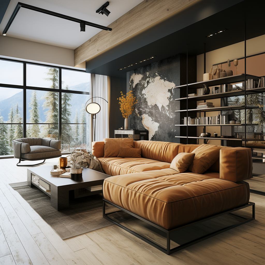 工业风黄沙发原创-5