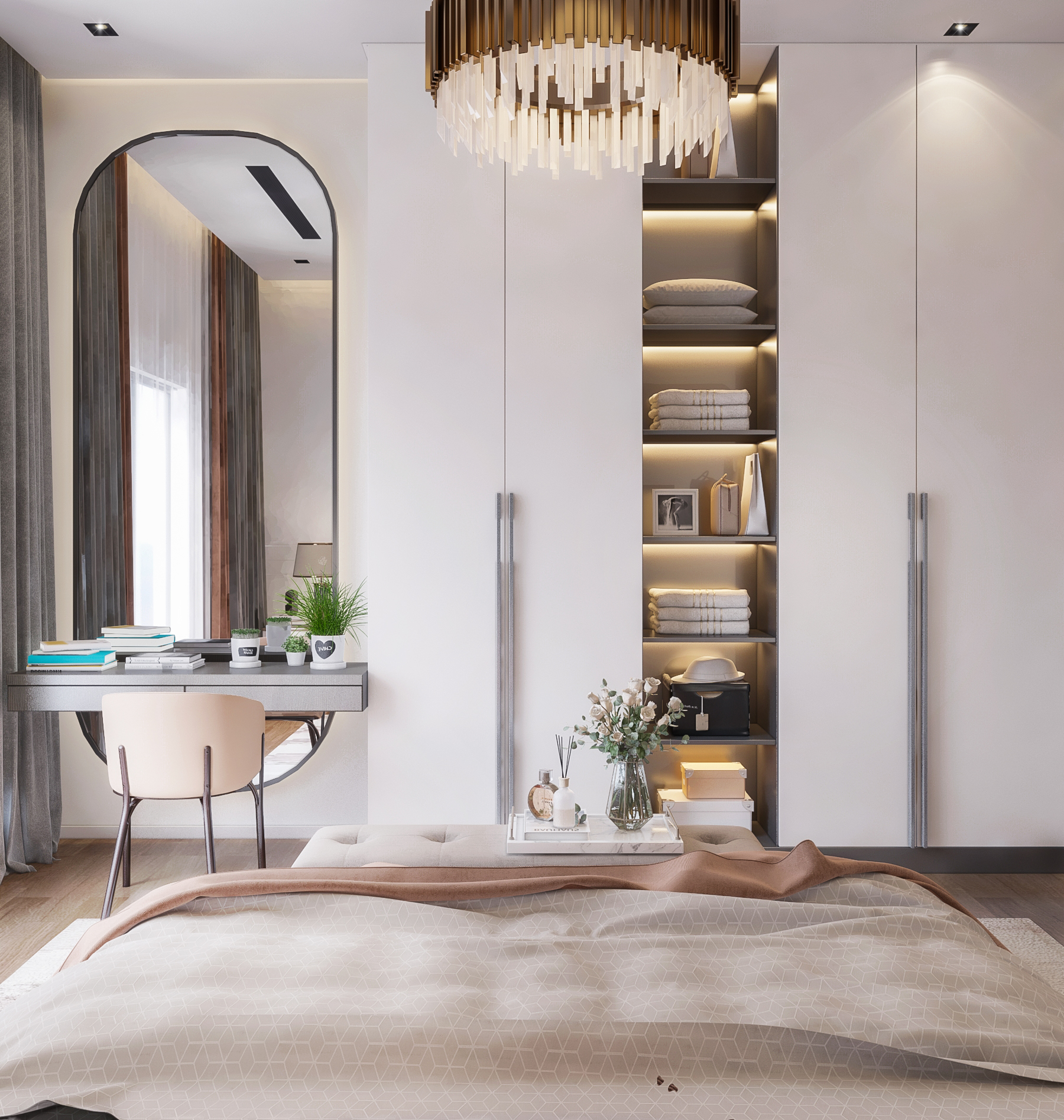 Neoclassic Bedroom with Bathroom-2