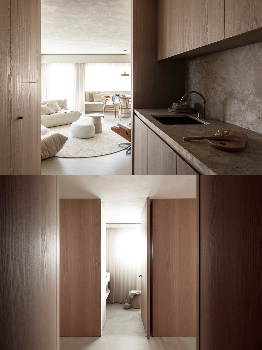 98㎡奶油原木风之家-1