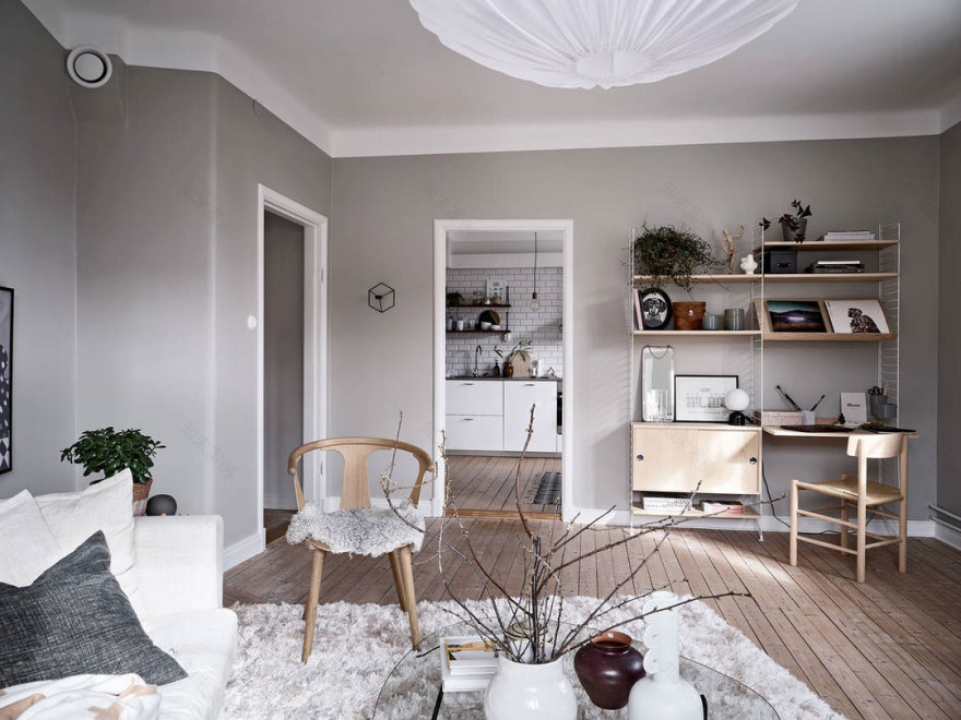 瑞典温馨公寓 | 色彩与艺术的完美融合-9