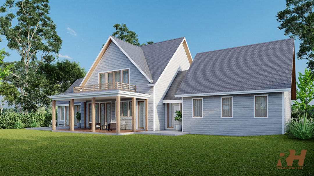 Residential House Exterior Design & 3D Rendering-7