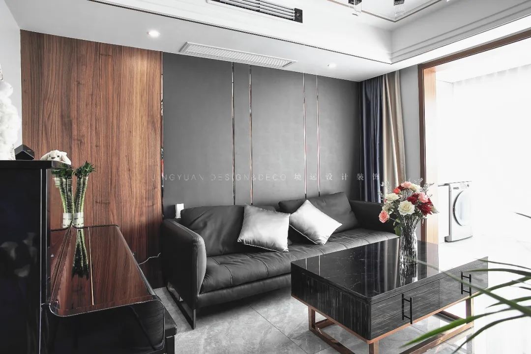 境远装饰 | 105㎡现代低奢灰度空间设计-28