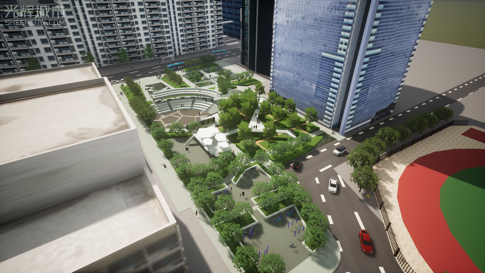 折叠花园·金科中心广场景观规划设计-5