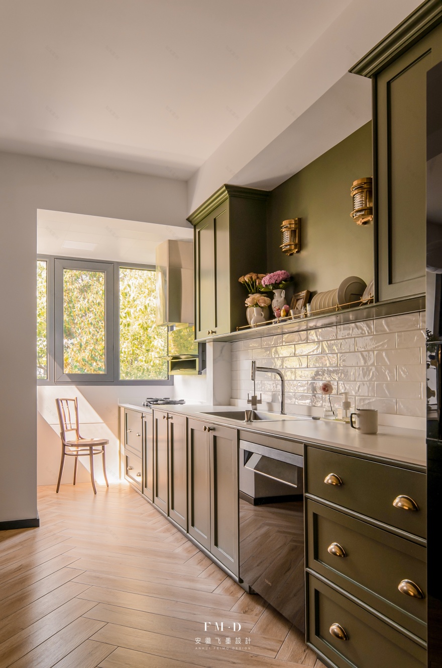 《盛夏》复古北欧风家居设计丨中国合肥丨安徽飞墨设计-46