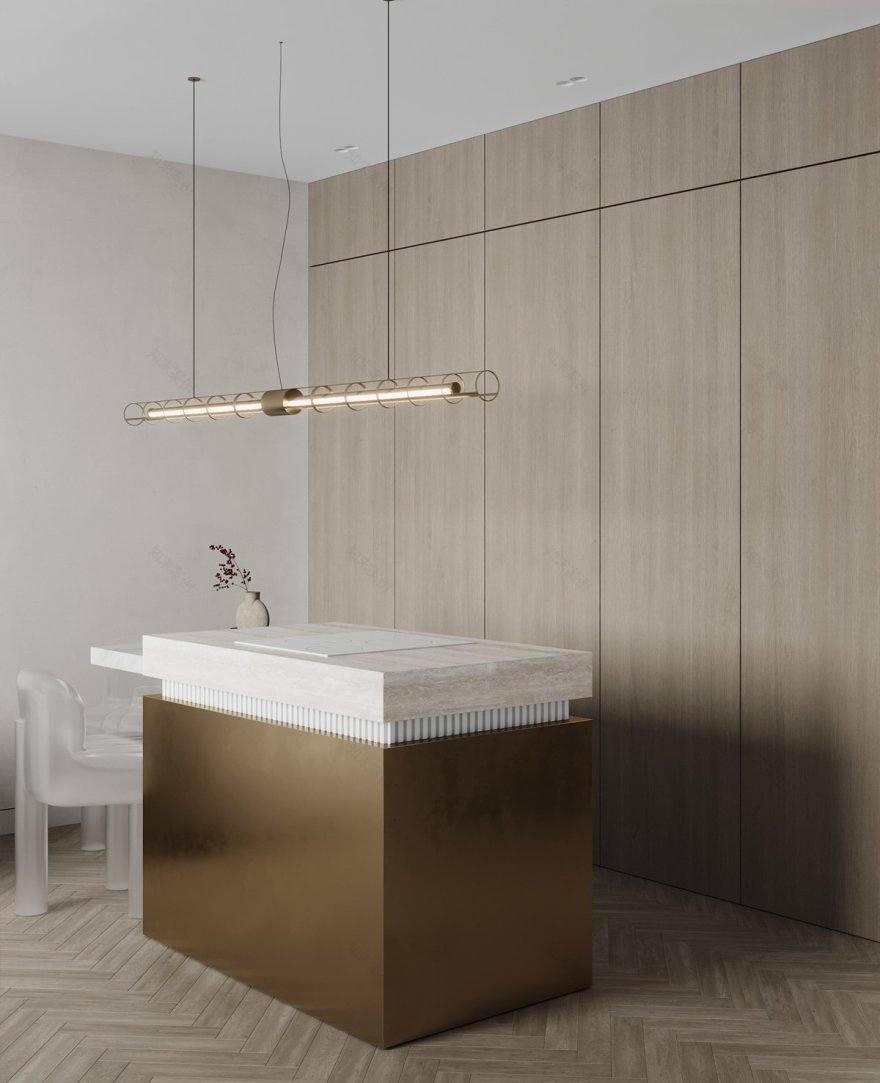 Warmgold TR 私人公寓设计丨俄罗斯莫斯科丨乌克兰 Anastasiya Zhigir 设计工作室-6