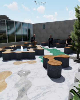 Landscape Design for Waiting area for NBE Bank