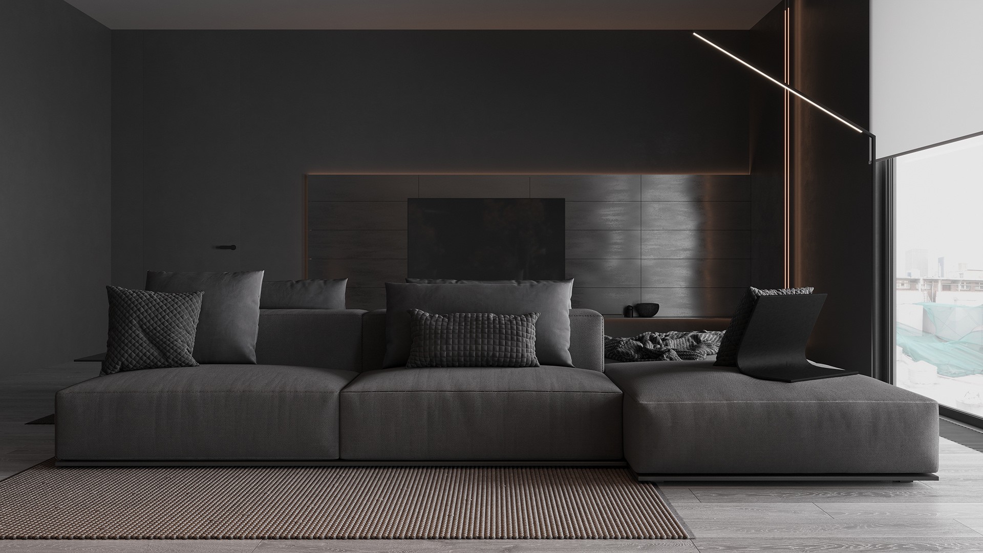 黑色系住宅设计  超酷！-2